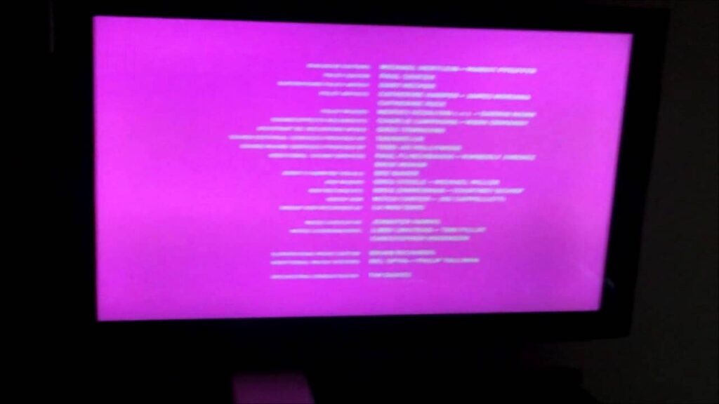 samsung tv pink screen